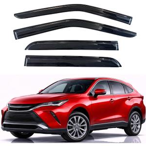 KPY Rain Guards Fit for 2021-2024 Toyota Venza, Out-Channel Window Visors Vent Wind Deflectors 4PC, Car Accessories for 21-24 Venza