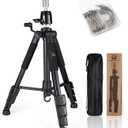 Wig Stand Tripod with Non-Slip Base Adjustable Mannequin Head Stand with Hook Heavy Duty Manikin Head Tripod
