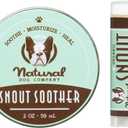 Natural Dog Company Snout Soother Bundle, Includes 2oz Tin + 0.15oz Stick, Dog Nose Balm for Chapped, Crusty and Dry Dog Noses, Organic, All Natural Ingredients, Packaging May Vary (2 oz. Tin & Travel Stick)