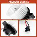 AC Heater Blower Motor with Fan fit for Chevrolet SSR 2003-2006,Chevrolet Colorado 2004-2012,GMC Canyon 2004-2012,Replacement for OE# 700187, 89019178