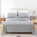 Whitney Home Textile Twin Size Sheet Set - Luxury Soft Comfy Bed Sheets, Breathable Cooling Hotel Bedding for Women, Men, Teens, Extra Deep Pocket, Easy-Fit, Oeko-Tex, Wrinkle Free 3 Piece - Grey (Gray)