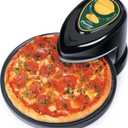 Presto 03434 Pizzaz Plus Rotating Oven - 12-Inch, Countertop Pizza Oven, Nonstick Tray, Top and Bottom Heating Elements, Easy to Clean, Green/Gold