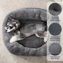 INVENHO Dog Bed Medium Size, Orthopedic Warming Soft Calming Sleeping Puppy Bed Durable Pet Bed with Anti-Slip Bottom M(30"x24"x9")