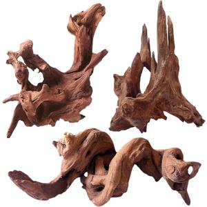 Natural Aquarium Driftwood for Fish Tanks & Reptile Terrariums  Safe Fish Tank Decorations, Unique Twisted Branches 3-Piece 7-11 Inch Low Tannin, Easy to Sink (Mopani Driftwood 7 to 11 Inch (Pack of 3))
