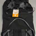 Lelepet Dog Coat 3 in 1 Waterproof Dog Winter Jacket with Harness Built in Windproof Snow Jakcet with Detachable Fleece Sweater Lining Reflective Thermal Cold Weather Coats for Small Medium Large Dogs (Black)