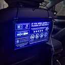 LED acrylic USB Car Taxi Driver Tips Sign Car Taxi Driver 5 Stars Tipping Appreciated No smoking Wear a mask Tips HB-01