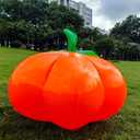 Thanksgiving Party Decorations Inflatable Pumpkin Shape Remote Control Led 23 Inches Pumpkin for halloween Holiday Outdoor Yard Indoor Hanging Decorations with Waterproof Multicolor (23" Cute Pumpkin)