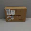 Foot Stool,Ottoman,Bamboo Small Sofa Foot Rest Under Desk,Extra Seating for Living Room, Bedroom and Kitchen(Brown Stool Legs - Orange Surface)