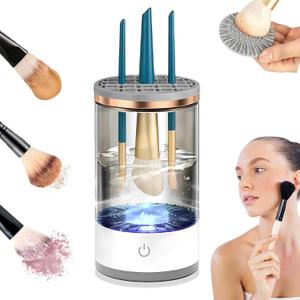 Electric Makeup Brush Cleaner - Professional Makeup Brush Cleaning MachineAutomatic Electric Makeup Brush CleanerFast & Efficient Cleaner for Brushes (black)