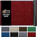 GORILLA GRIP Traffic Guard Door Mat, 72x48, Heavy Duty Welcome Mats, Commercial Office Space Doormat, Waterproof, Fade Resistant, Strong Rubber Backing, Low Profile, Shoe and Boot Scraper, Red