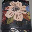 Vasofe 3x5 Rug for Bedroom,Washable Rugs for Living Room, Entryway, Indoor Floor Mat, Small Floral Mats for Nrusery, Farmhouse, Laundry Room, Playroom, Office, Non Slip Low Pile Soft Carpet, Black