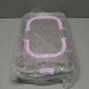 Rectangular Cake Pan with Lid, 9 x 13 Inch Baking Pan With Lid and Handle, Nonstick Bakeware Bake & Roast & Cook Carrier Pan, Champagne