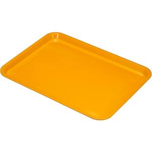 PATIKIL 15x11 Fast Food Tray, Plastic Reusable Recyclable Multi-Purpose Rectangle Serving Tray for Restaurant Home Kitchen, Yellow