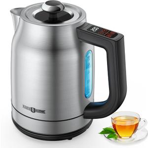 Electric Kettle Temperature Control, 1.7L 1500W Electric Tea Kettle with 13 Temperature Settings, Strix Thermostat, LED Display&Touch Control, Auto Shut-Off Protection, Boil Dry Protection