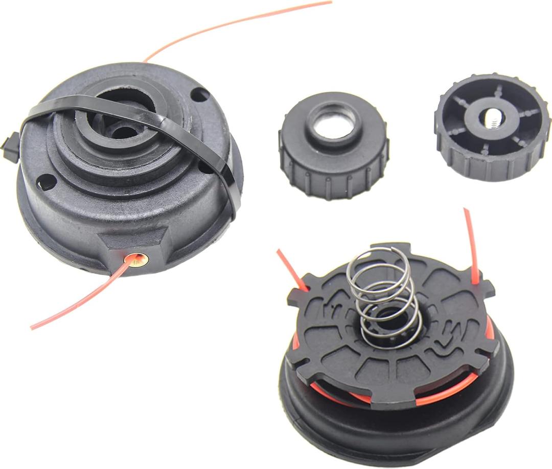 153577 String Trimmer Head with Bump Knob Kit 153619 610317 153066 791-180897B Replacement for Troy-Bilt/Craftsman Bolens Remington/Ryobi Yardman Yard-Machine MTD Trimmer Head