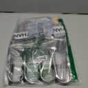 Magic Pants Hangers Space Saving - 2 Pack for Closet Multiple Layers Multifunctional Uses Rack Organizer for Trousers Scarves Slack (2 Pack with 10 Metal Clips)