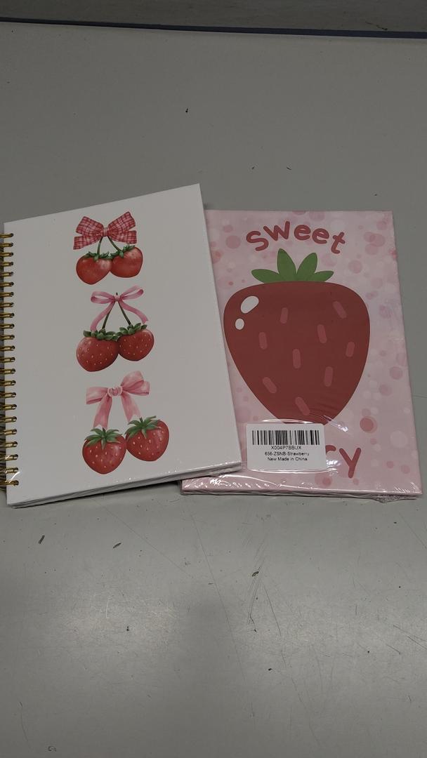 Strawberry Notebook, Pink Strawberry Journal, Strawberry Journal, Strawberry Gifts Spiral Notebook, Preppy Notebook, Preppy Journal
2 Pcs
