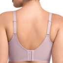 HSIA Bras for Women Minimizer Full Coverage Seamless Plus Size Longline Unlined Underwire Back Smoothing Bra, Grey Purple 34DDD