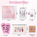 6 Pcs New Year Best Aunt Ever Gifts, Valentine'S Day Birthday Gifts for Aunts from Niece Nephew, Aunts Birthday Gift Aunt Birthday Auntie Gift Ideas Cup Makeup Bag Bracelet Keychain for Women