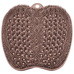 BESKAR Shower Foot Scrubber Mat with Non-Slip Suction Cups, Foot Spa Brush for Cleaning & Exfoliating Your Feet No Bend, Foot Points Reflexology Mat for Relax Your Feet (Coffee)