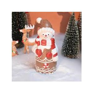 Gnome Christmas Decorations Indoor Gingerbread Christmas Decorations 2Pcs Resin Gingerbread Gnomes Figurines Table Decor Gifts for Women 4.5 in