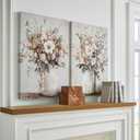 Signature Design by Ashley Floral Canvas Gallery Wall Art Sets, 35.4"L x 24.1"W