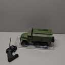 GoolRC RC Military Truck, 1:16 Scale 6WD Remote Control Car, Off-Road RC Truck with LED Light and 2 Batteries, All Terrain Army Transport Vehicle for Adults