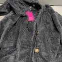 Bestbee Warm Fleece Jackets for Women, Fuzzy Hooded Casual Coats Lidies 2025 Cardigan Sweaters Outerwear with Pockets (X-Large, Medium Grey)