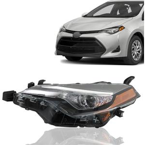 labwork Headlight Assembly Replacement for Toyota Corolla L/LE/LE ECO 2017-2019 Headlamp Front light for Driver Side 8115002M70 TO2502249