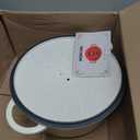 Enameled Cast Iron Round Dutch Oven -7QT Pot With Lid,Cream