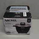 Aroma Housewares Select Stainless Rice Cooker & Warmer with Uncoated Inner Pot, 3-Cup(uncooked)/6-Cup(cooked)/ 1.2Qt, ARC-753SGB, Black