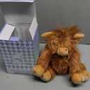 SuzziPals Heatable Coolable Weighted Highland Cow Stuffed Animals Plushie, Microwavable Heating Pad for Period Cramps & Pain, Lavender Scented Cow Plush Toys for Stress, Highland Cow Gifts for Women