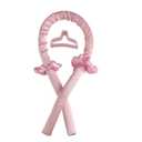 Hair curler is suitable for long hair curler, heatless curler bar, large heatless curler, you can sleep in a soft foam curler overnight, ladies Girl's (pink)