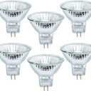 MR11 Type Halogen Light Bulb Down Reflector Spot Lamp 20 Watt 12V 2 Pin Oven Hood Range Lighting High CRI Bright Kitchen 45 Beam Warm White 20W GU4 Dimmable Replacement GL Fiber Optic BAB C I 6 Pack