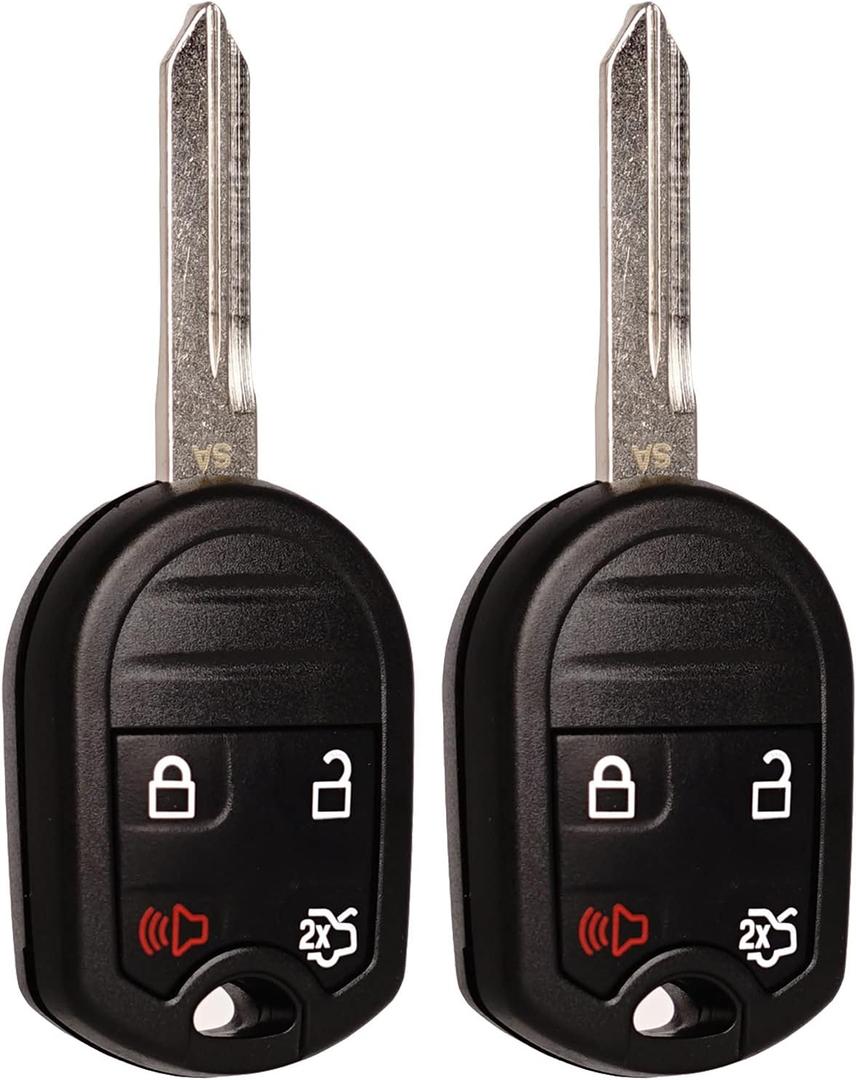 MechanMagic Key Fob Replacement Fits for CWTWB1U793 Ford Explorer 2001-2015 Mustang 2005-2014 Expedition 2003-2017 Edge Focus Lincoln Mercury Sable 2000-2009 Mazda Keyless Entry Remote 2 Sets