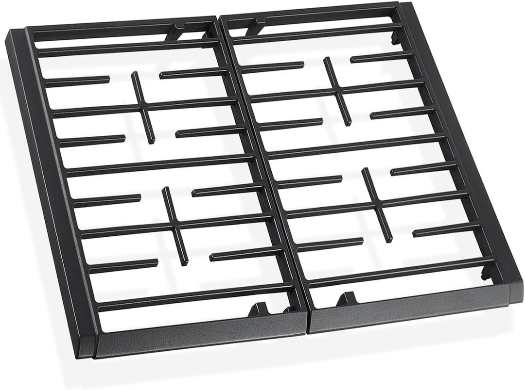 Allstare W11394363 Burner Grate Kit Replacement Parts for Whirlpool Stove Parts Grate WPW10447923 WFG515S0ES0 Whirlpool Gas Range Cooktop Parts Cast Iron Surface Burner Cooking Grate Rack 1 Set