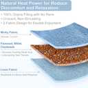 SuzziPad Microwave Heating Pad, 6.5x12 Reusable Moist Heated Pads for Discomfort Reduction, Sore Muscle, Heat Packs for Shoulder, Knee, Abdominal and Back (Blue)