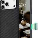 vnnink Magnetic for iPhone 17 Pro Max Case (Compatible with MagSafe) (Camera Control Button) Technical Fabric Nylon Phone Case for iPhone 17 Pro Max, Shockproof Military Drop Protection,Grayish Black