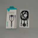 72W Super Fast Charging 3-in-1 Multi Charging Cable, Dual USB-C Ports for iWatch Ultra/ SE/ 10-1/ iPhone 17/ 16/ 15 Pro, Multi Charger for Apple Watch, Galaxy Phone Travel Essentials