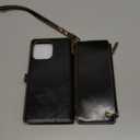 Defencase Compatible with iPhone 16 Pro Max Case Wallet with RFID Blocking Card Holder for Woman Men, PU Leather Magnetic Snap Flip Zipper Strap Wallet Phone Case for iPhone 16 Pro Max 6.9", Coffee