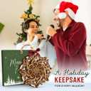 2 x Music Note Christmas Ornament 2025 - Music Gifts for Men and Women, Holiday Musical Gift Ideas for Lovers, Teachers, Musicians, Friends, Family - 2-Layered Wooden Ornaments