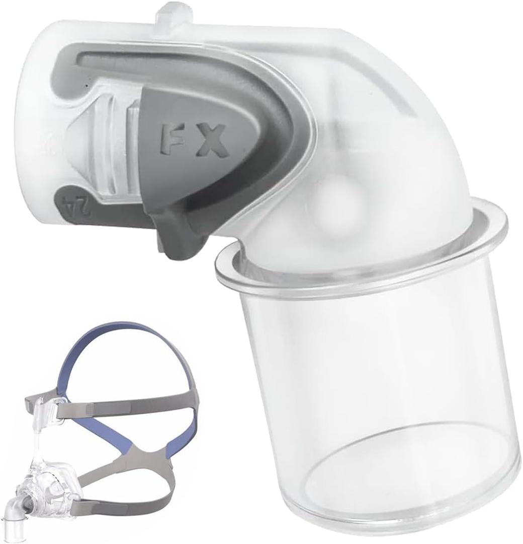 Replacement Elbow for ResMed Mirage FX Nasal Mask, Nasal Guard Replacement Frame for Mirage FX, CPAP Mask Replacement Accessories Connector (White-1)