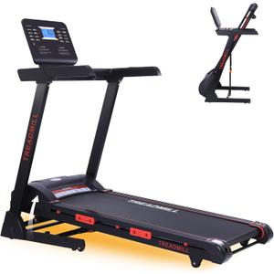GarveeLife Foldable Treadmill with Incline, Heart Rate Monitor, 3.5HP Quiet Motor, 8.7 MPH Speed, Widen Running Belt, Treadmills for Home, 48"x18" Running Surface, Cardio Training in Home or Office