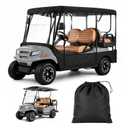 Golf Cart Covers 4 Passenger for Club Car & EZGO Roof 88" Roll-Up Doors
Golf Cart Enclosure 600D Waterproof Clear PVC Windshields, for Club Car & EZGO, Fits Extended Roof 88 Inch