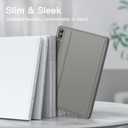 JETech Case for Samsung Galaxy Tab S9 FE+ / S9 FE Plus 12.4-Inch with S Pen Holder, Slim Folio Stand Protective Tablet Cover, Multi-Angle Viewing (Gray)