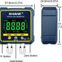 SHAHE Digital Angle Gauge Magnetic Protractor Inclinometer Level Angle Finder Angle Cube Level Box with Magnetic Base and Backlight