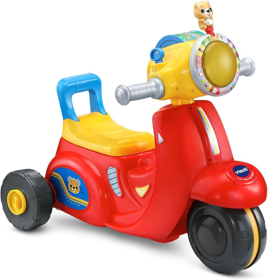 VTech 2-in-1 Map and Go Scooter for Toddlers, Red