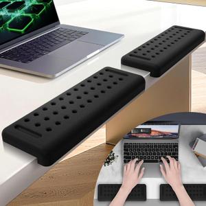 L-Shaped Memory Foam Desk Elbow Pad, 2-Piece Ergonomic Arm Rest Cushion, Non-Slip Desk Edge Wrist Support for Office Home