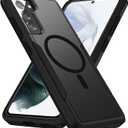 for Samsung Galaxy S21 Ultra Case,[Compatible with Magsafe] [Military Grade Drop Tested] Shockproof Magnetic Tough Rugged Protective Phone Case -6.8 inch (Black)