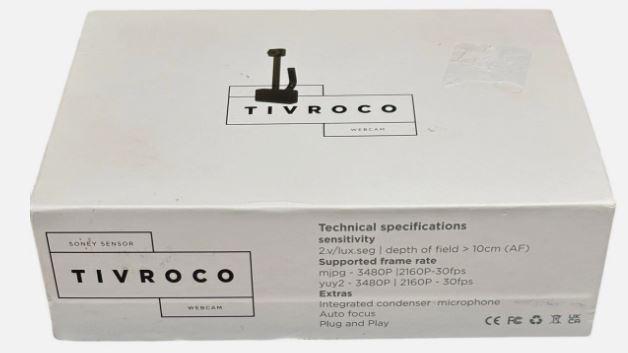 TIVROCO eye contact 4K UHD 30 FPS Auto Focus Webcam with Remote Control Set Of 2